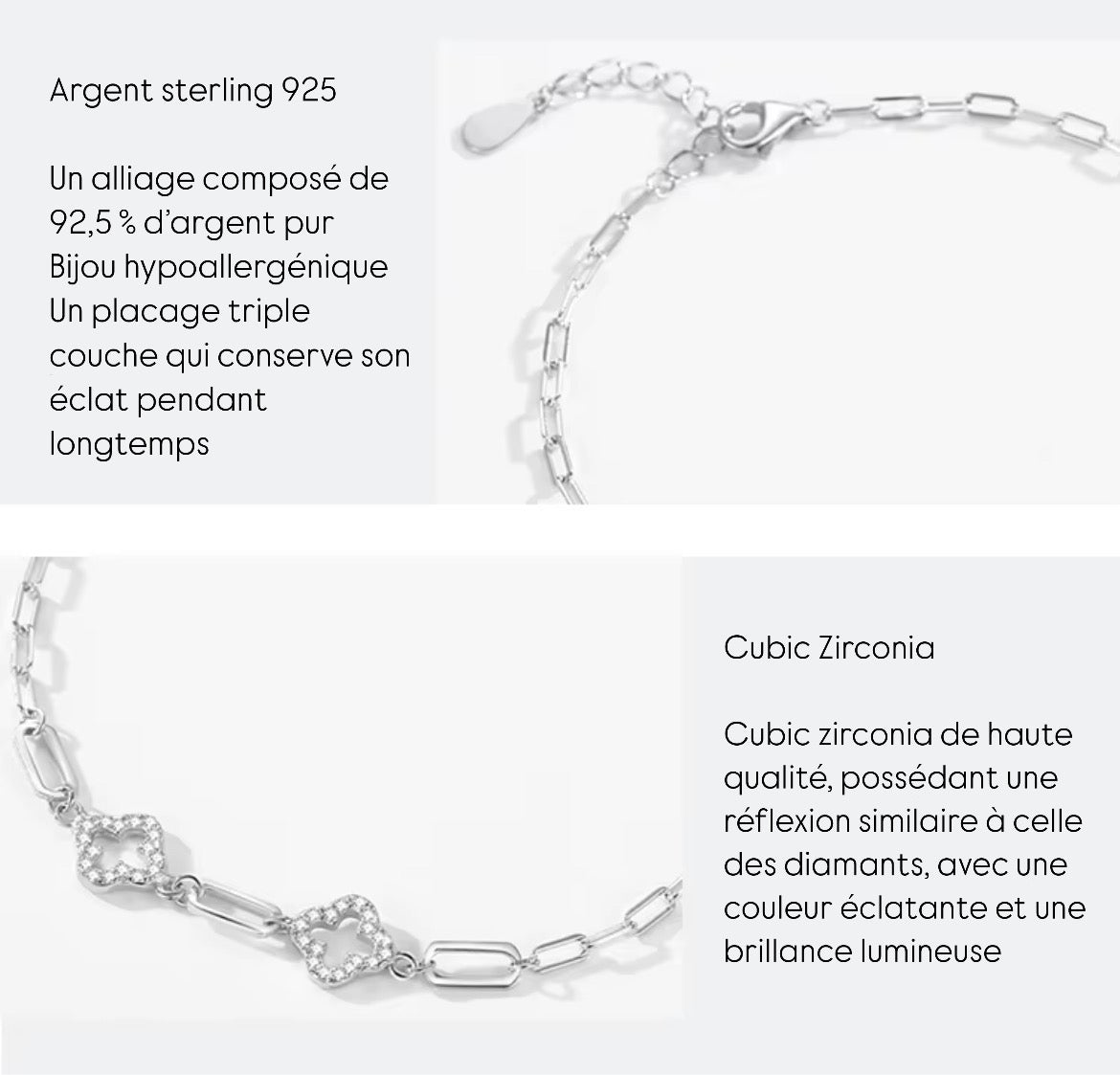 Bracelet Cleef - Argent 925