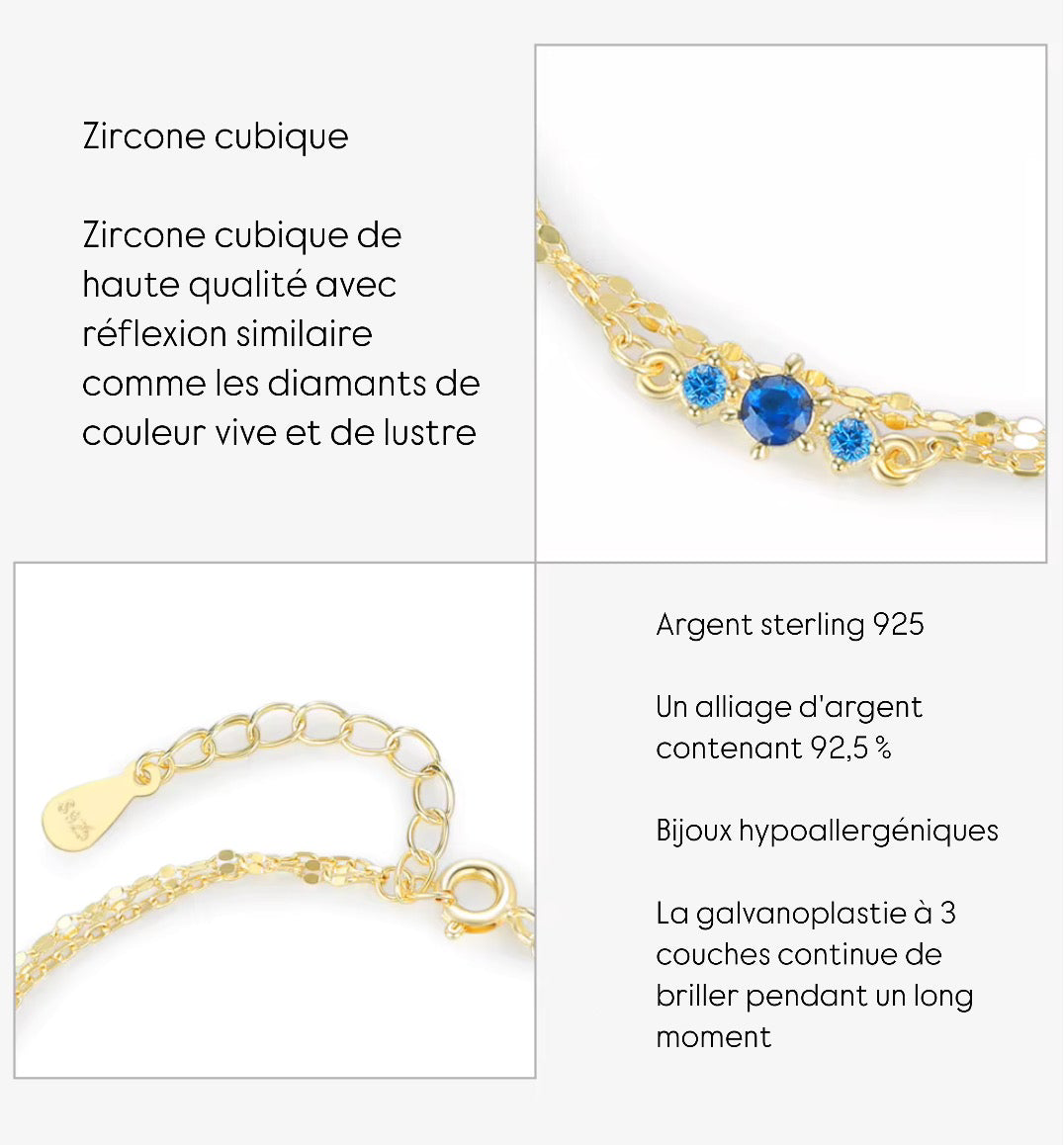 Bracelet Sirius - Argent 925, OR