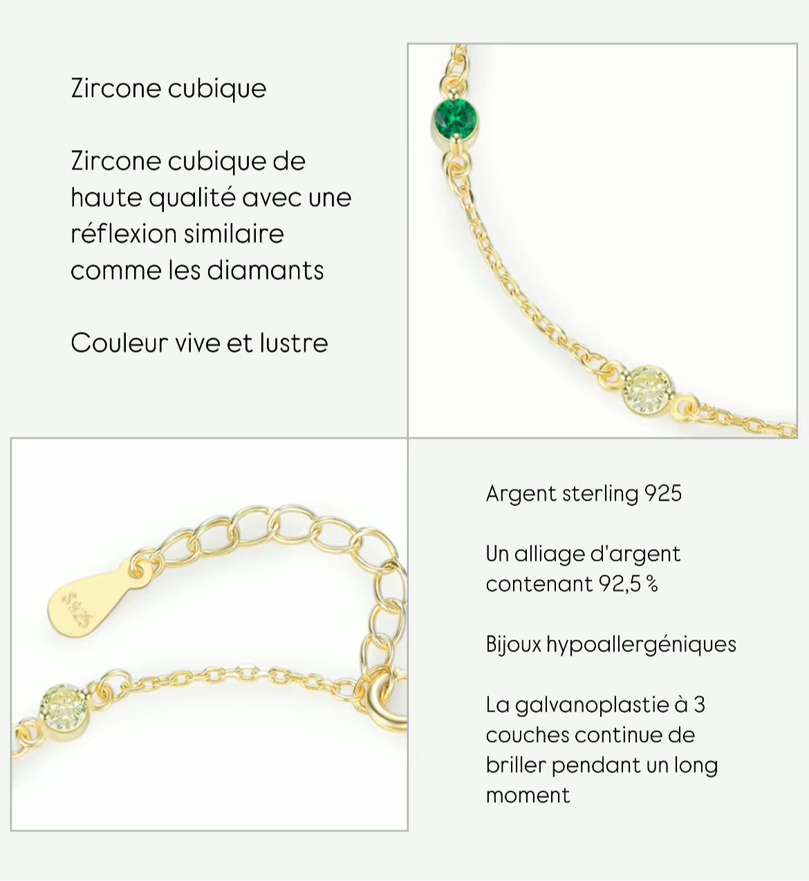 Bracelet Diana - Argent 925, OR