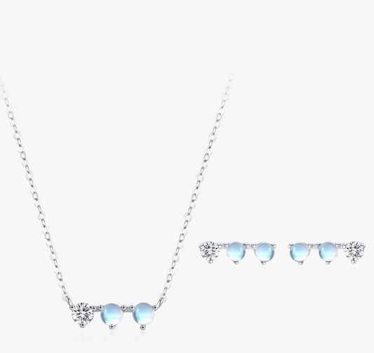 Parure “Lune Boréale” – Reflet polaire et féminité éclatante