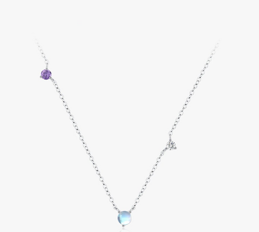 Collier - Éclat Sélène, Argent 925