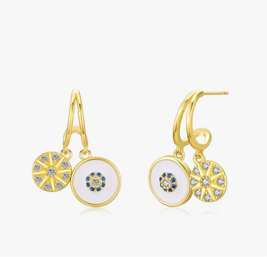 Boucles d'oreilles Nyla - Plaqué or 14K