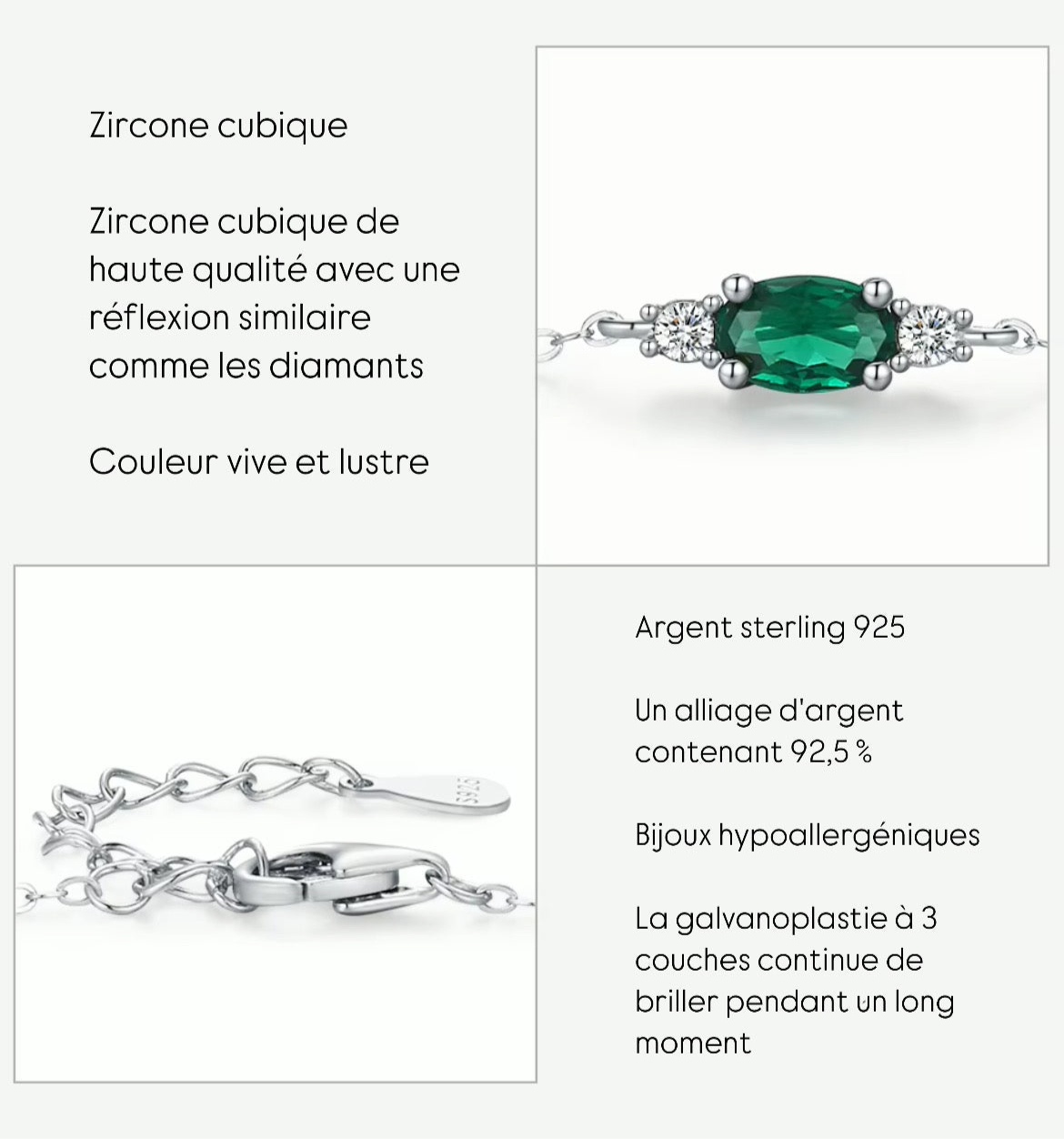 Bracelet Mely - Argent 925