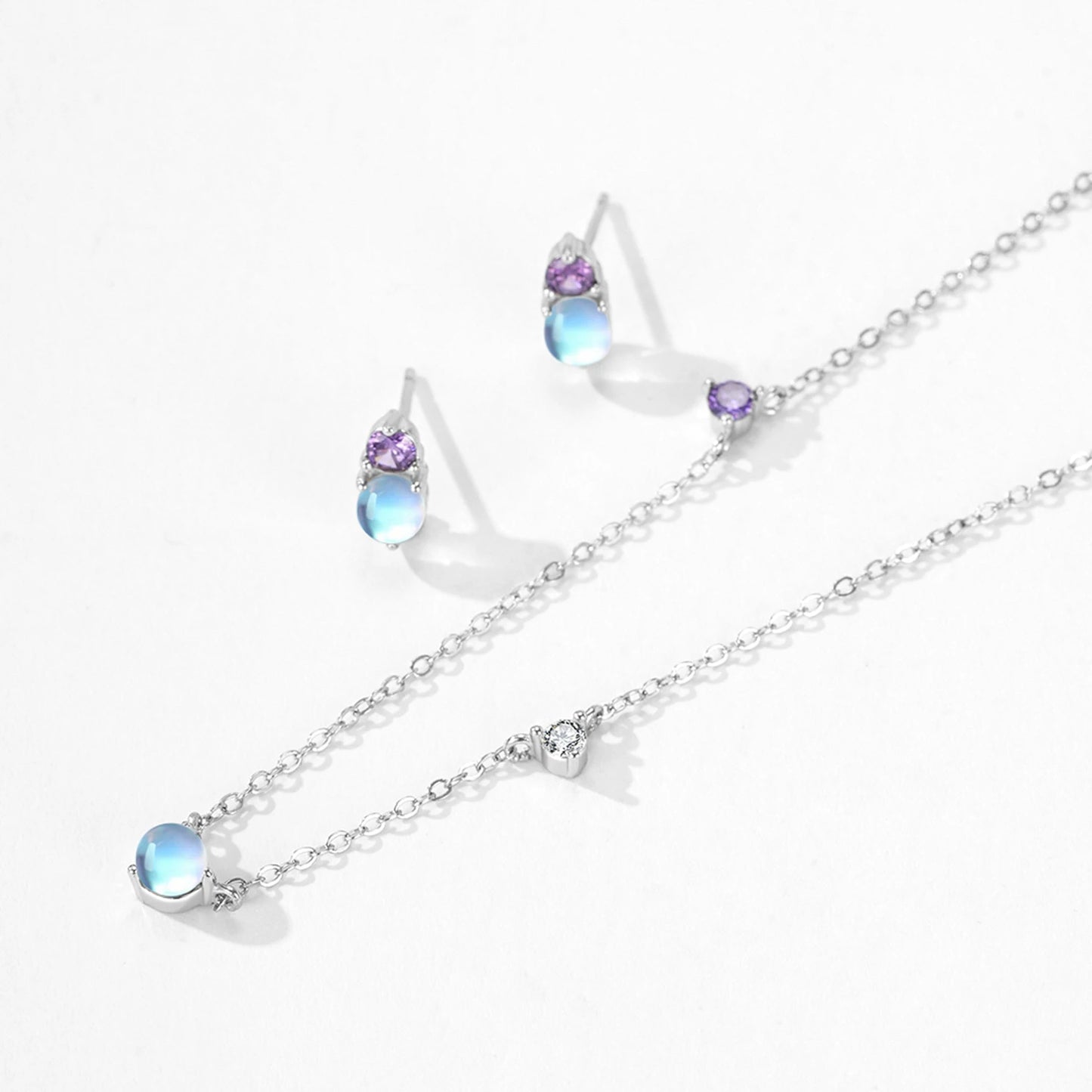 Collier - Éclat Sélène, Argent 925